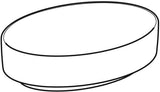 Geberit VariForm Aufsatzwaschtisch oval 55x40 cm, ohne Hahnloch, weiß KeraTect
