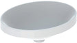 Geberit VariForm Einbauwaschtisch oval 50x40 cm, ohne Hahnloch, ohne Überlauf, weiß, KeraTect