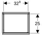 GEBERIT ONE Hochschrank 36 cm, 1 Tür, weiß hochglänzend, wandhängend, Soft-Close