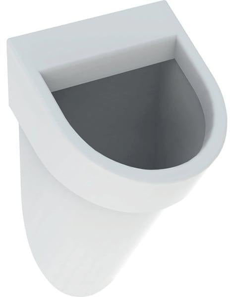 GEBERIT Flow Urinal weiß KeraTect – wandhängend, 1 Liter Spülvolumen, Zulauf hinten