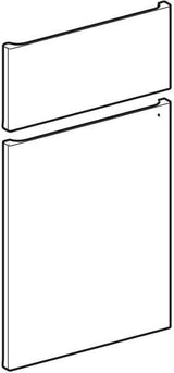 Geberit Renova Plan Schubladenfront & Tür Set für Seitenschrank, 70 cm, Nussbaum Hickory Hell