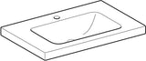 Geberit iCon Light Waschtisch 75x48 cm mit Ablagefläche, Hahnloch, Überlauf, weiß