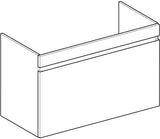 Geberit Renova Plan Unterschrank für Möbelwaschtisch, 1 Schublade, Nussbaum hickory hell, 53,8 cm