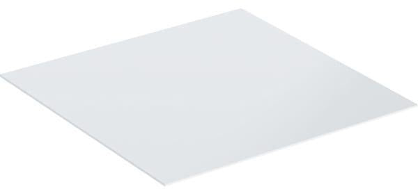 GEBERIT Abdeckplatte Acanto für Seitenschrank, Glas, Weiß, 45 cm