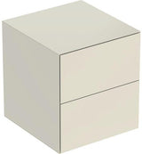 GEBERIT ONE Seitenschrank mit 2 Schubladen, 45 x 49,2 x 47 cm, weiß hochglänzend