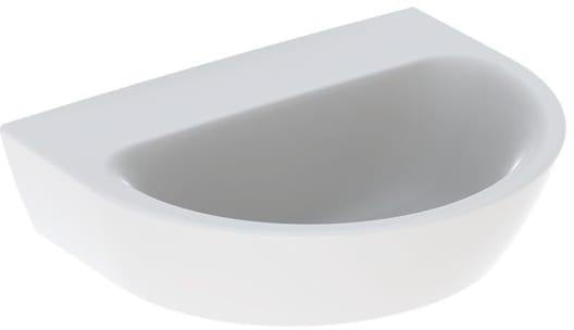 GEBERIT Renova Handwaschbecken 45x36 cm ohne Hahnloch, ohne Überlauf, weiß