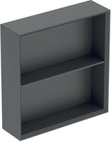 Geberit Regal quadratisch 45x46,7x13,2 cm weiß Hochglanz – Wandhängendes Badregal mit Einlegeboden