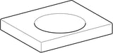 Geberit Preciosa II Waschtisch 60x50 cm weiß mit Ablagefläche, ohne Hahnloch, ohne Überlauf