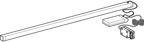 Geberit Xeno2 LED Lichtleiste Set für Waschtischunterschrank 60 cm mit Netzteil & Sensor