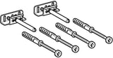 GEBERIT Befestigungsmaterial für iCon Regal – 4 Schrauben, 2 Platten, 4 Dübel