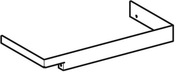 Geberit Renova Compact Abdeckung für Eck-HWB-Unterschrank – Edelstahlblende 45 cm