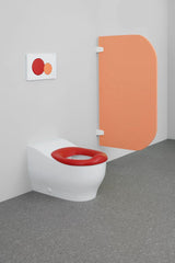 Geberit Bambini WC-Sitzring für Kleinkinder – Karminrot, Rimfree, kinderfreundliches Design