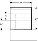 Geberit ONE Waschtischunterschrank 4 Schubladen 133,2 cm weiß hochglänzend wandhängend