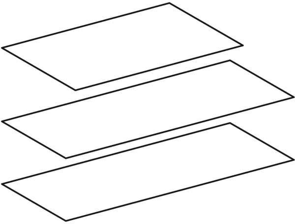 GEBERIT Antirutschmatten-Set für Waschtisch-Unterschrank, 50 cm Breite