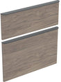 Geberit Smyle Schubladenfronten Set für Waschtisch-Unterschrank, 60 cm, Nussbaum Hickory