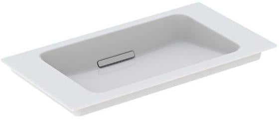 Geberit ONE Möbelwaschtisch 75x40 cm CleanDrain KeraTect weiß mit verdecktem Überlauf