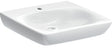 GEBERIT Renova Comfort Waschtisch barrierefrei 55x55 cm mit Hahnloch und KeraTect