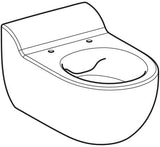 Geberit Bambini Wand-WC für Kinder – Rimfree Tiefspüler, H 35 cm, weiß