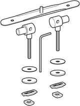 GEBERIT Set Scharniere für WC-Sitzring Wadis – 2 Stück inkl. Innensechskantschlüssel & Positionierhilfe