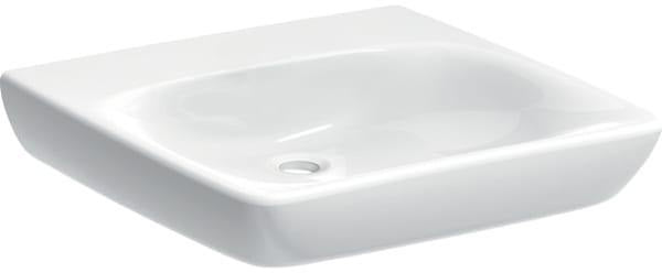 Geberit Renova Comfort Waschtisch barrierefrei 60x55 cm ohne Hahnloch weiß