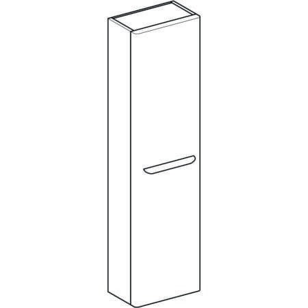 Geberit Hochschrank MYDAY 400x1500x275 mm Lack taupe hochglanz mit Dämpfung