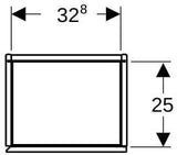 Geberit iCon Hochschrank 36 cm mit 1 Tür, weiß hochglänzend, Soft-Close