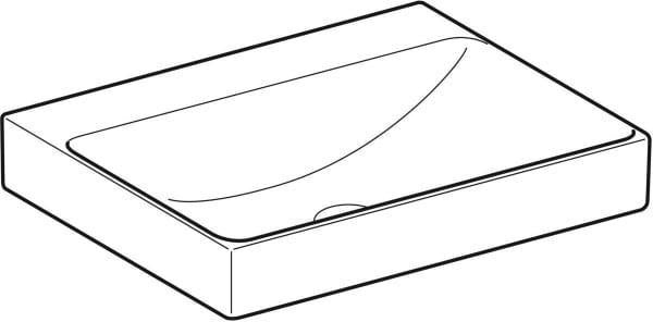 Geberit ONE Waschtisch 60x48 cm weiß KeraTect ohne Hahnloch ohne Überlauf