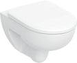 Geberit Renova Set Wand-WC Rimfree spülrandlos mit WC-Sitz, Tiefspüler, weiß