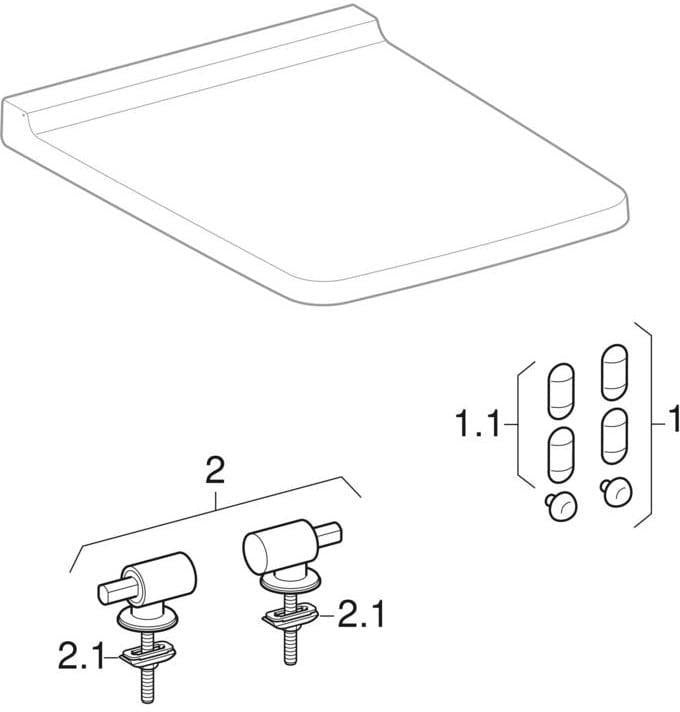 Geberit Xeno2 WC-Sitz mit Absenkautomatik & Quick Release – Weiß Glänzend