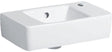 Geberit Renova Compact Handwaschbecken 40x25 cm, Hahnloch rechts, mit Überlauf, weiß