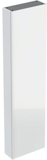 Geberit Acanto Hochschrank 45 cm, 1 Tür, weiß hochglänzend, Soft-Close, 7 Einlegeböden