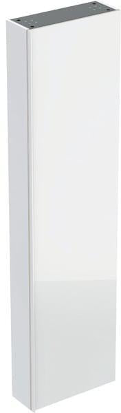 Geberit Acanto Hochschrank 45 cm, 1 Tür, weiß hochglänzend, Soft-Close, 7 Einlegeböden
