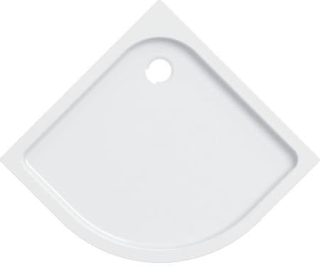 Geberit Eckrundduschwanne TALA 900x900x72mm weiß – Viertelkreis-Duschwanne aus Sanitäracryl