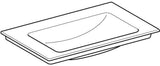 GEBERIT ONE Möbelwaschtisch 60x48 cm ohne Hahnloch & Überlauf, weiß, KeraTect
