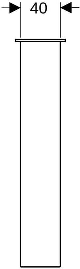Geberit Renova Compact Möbelfüße 2er-Set, 23–24,5 cm höhenverstellbar, verchromt
