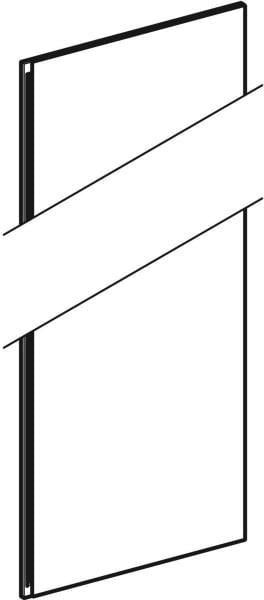 GEBERIT Acanto Hochschranktür flach 173 cm weiß – Badmöbel-Ersatzteil