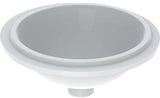 Geberit VariForm Unterbauwaschtisch rund 40,5 cm weiß KeraTect ohne Hahnloch