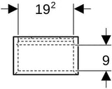 Geberit Wandbox quadratisch 22,5 cm weiß hochglanz für iCon Acanto ONE VariForm