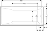 GEBERIT Renova Plan Rechteckbadewanne 170x75x42 cm weiß, Sanitäracryl, 1-Sitzer