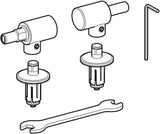 GEBERIT Set Scharniere für Urinaldeckel Flow mit Absenkautomatik – 2 Stück inkl. Montagewerkzeug