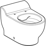GEBERIT Bambini Stand-WC für Kinder, Tiefspüler Rimfree, H:30cm, weiß