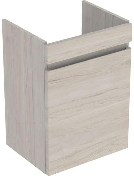GEBERIT Renova Plan Unterschrank für Handwaschbecken, 1 Tür, Nussbaum hickory hell, 38,4 cm