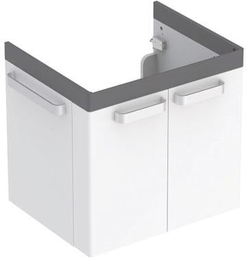 Geberit Renova Comfort Waschtischunterschrank 65 cm, 2 Türen, weiß matt, wandhängend