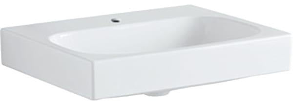 Geberit Citterio Waschtisch 60x50 cm weiß mit Hahnloch und KeraTect