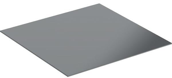 GEBERIT Abdeckplatte Acanto für Seitenschrank, Glas, Weiß, 45 cm