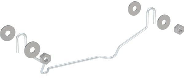 Geberit Kerafix Befestigungsset für Halbsäule am Waschtisch, 30 cm, mit Bügel und M10 Muttern