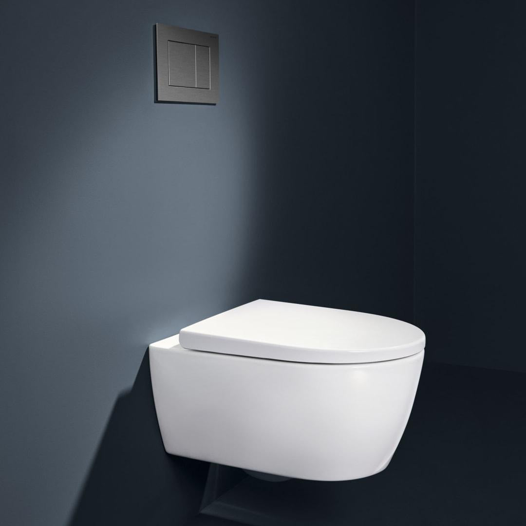 Geberit iCon Wand-WC Set Tiefspüler TurboFlush mit WC-Sitz, 53 cm, weiß