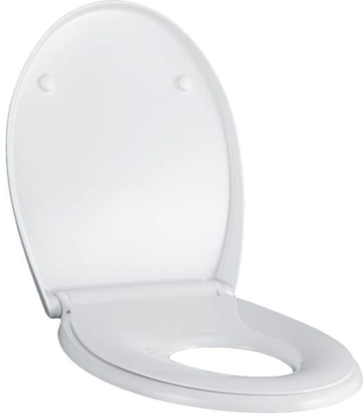 Geberit Renova WC-Sitz mit Kinder-Sitzring, Absenkautomatik, Quick-Release, weiß