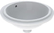 Geberit VariForm Unterbauwaschtisch rund 40,5 cm, weiß, mit KeraTect, ohne Hahnloch