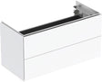 Geberit ONE Waschtischunterschrank 2 Schubladen weiß hochglanz 89,5 cm